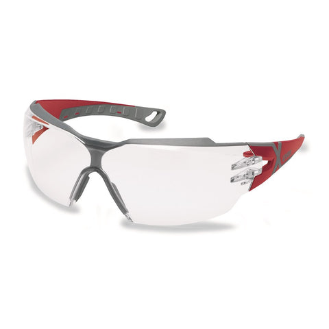 Pheos cx2 Safety Spec Red/ Grey, Clear