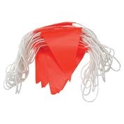 Orange PVC Flag Bunting. Day Use. ORANGE Flags - 30mtr