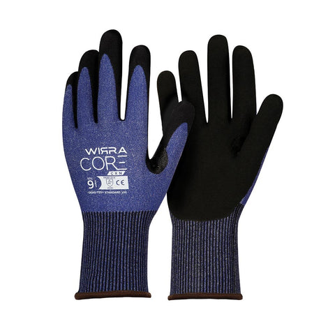 Core CXN Cut C Foam Nitrile Glove Blue Wirra