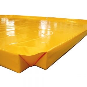 Portable Containment Bund, Triangular Foam Sidewall  (1800W x 1800L x 100H mm) - 320L