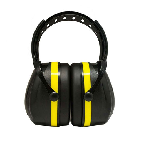 Earmuff Headband 33db Class 5 Black/Yellow AS/NZS 1270 Wirra