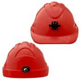 Hard Hat (V9) - UNVENTED, 6 Point RATCHET Harness c/w Lamp Bracket