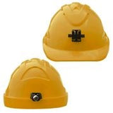 Hard Hat (V9) - VENTED, 6 Point RATCHET Harness c/w Lamp Bracket