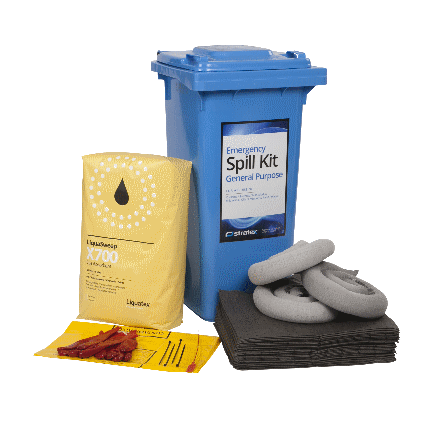 120 Litre Wheeled Bin Economy Spill Kit Refill - General Purpose