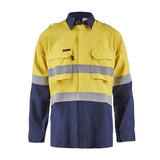 Torrent HRC2 Mens Hi-Vis Two Tone Open Front Shirt Gusset and FR Tape