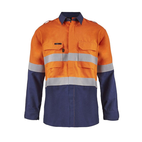 Torrent HRC2 Mens Hi-Vis Two Tone Open Front Shirt Gusset and FR Tape