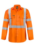 Hi-Vis Long Sleeve Shirt X Pattern Taped- Night Use Only