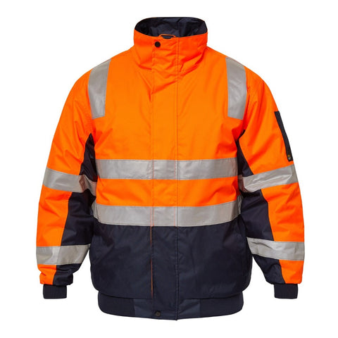 Typhoon Hi-Vis Modern Bomber Jacket Taped